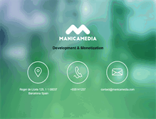 Tablet Screenshot of manicamedia.com